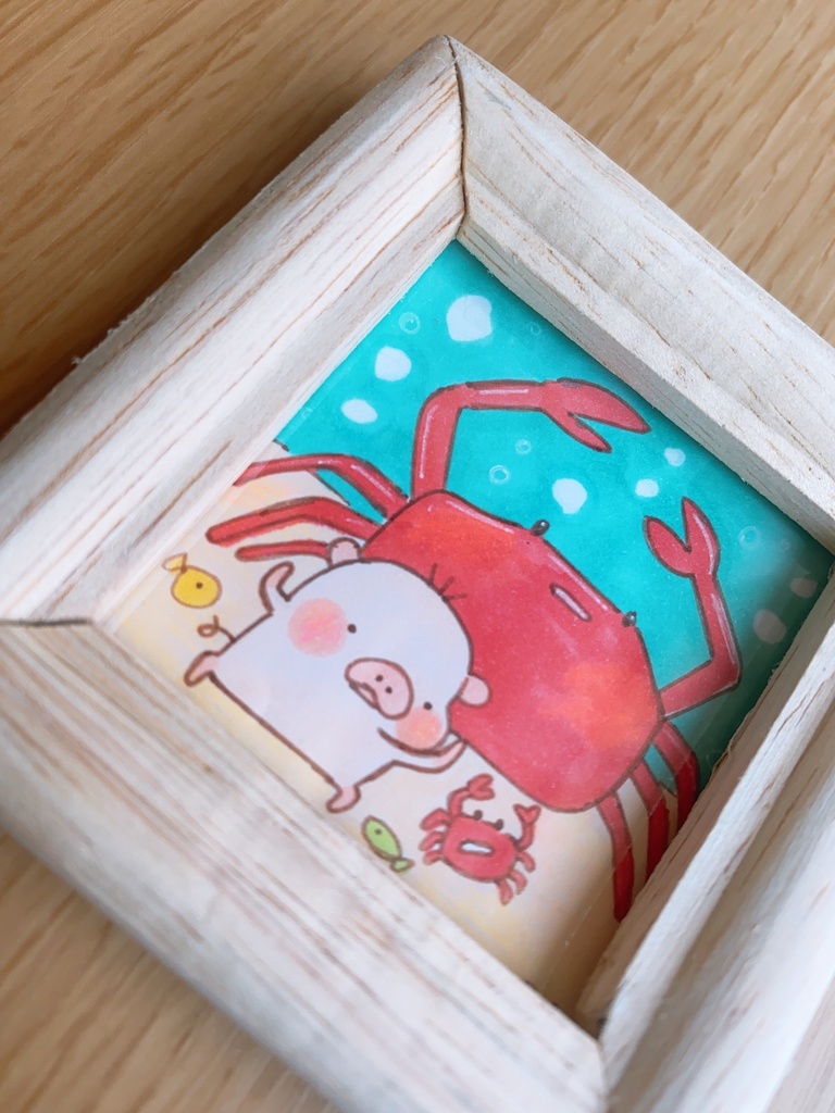 ミニ原画 海のお友だちシリーズ カニカニ〜