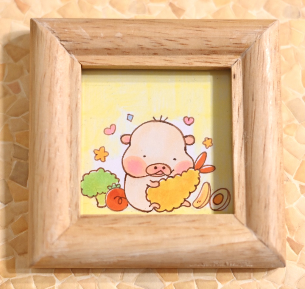 【ミニ原画】エビフライむぎゅ