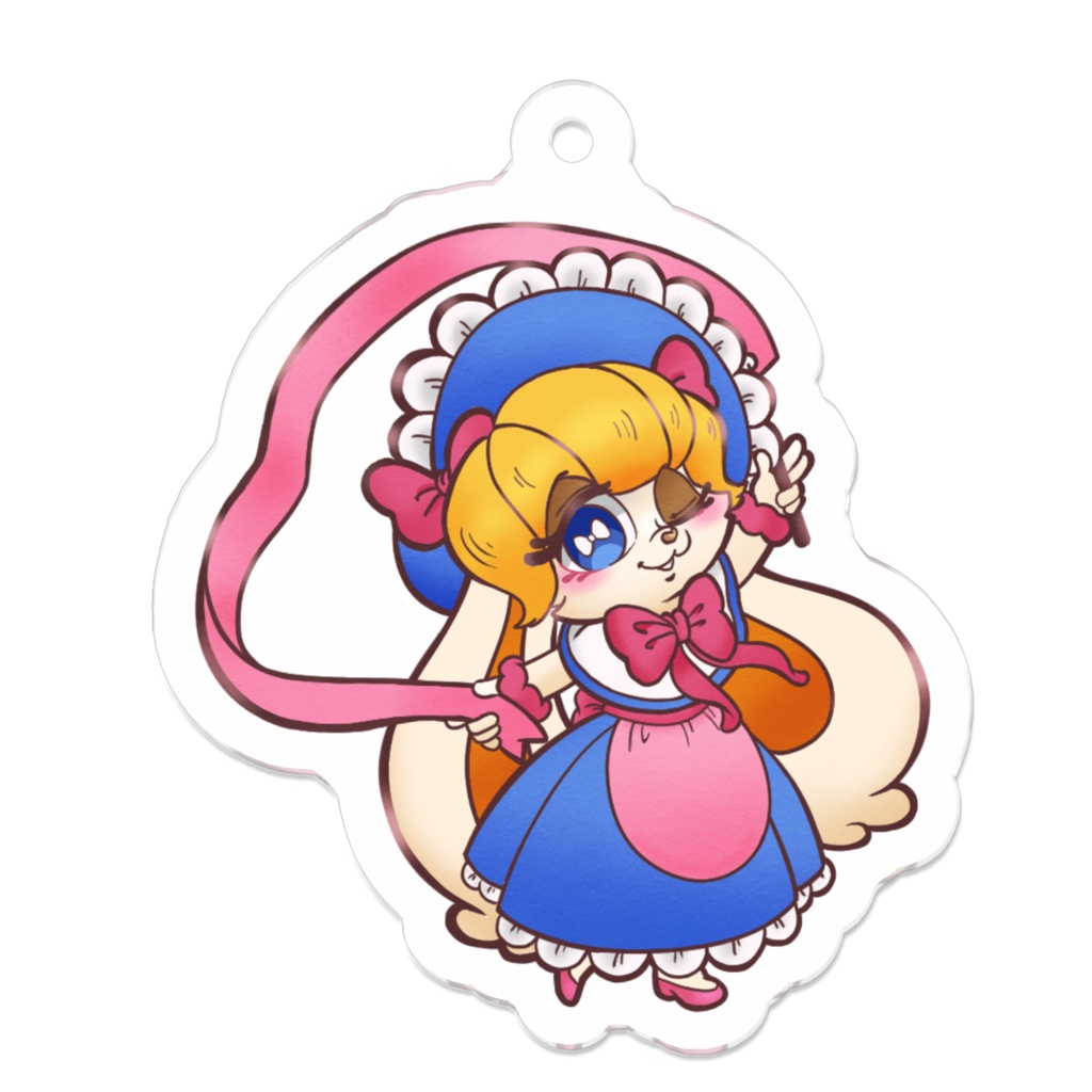 リボンローズ アクリルキーホルダー