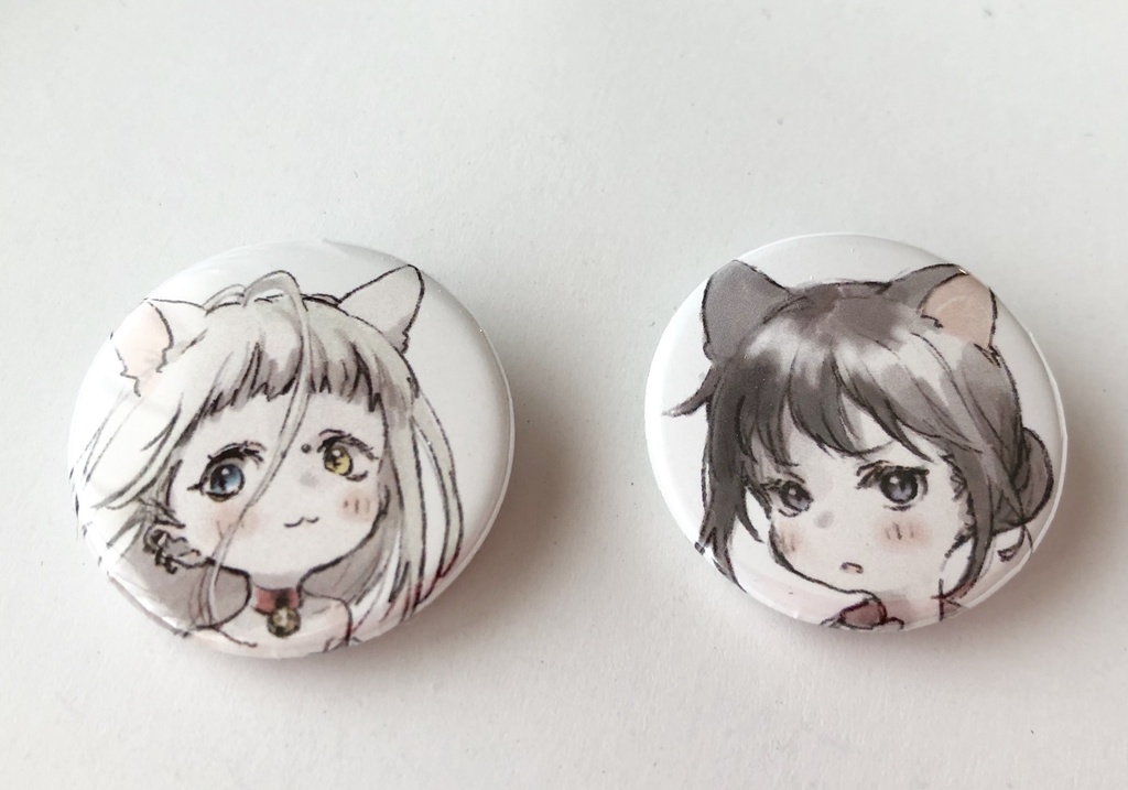 こねこ缶バッジ