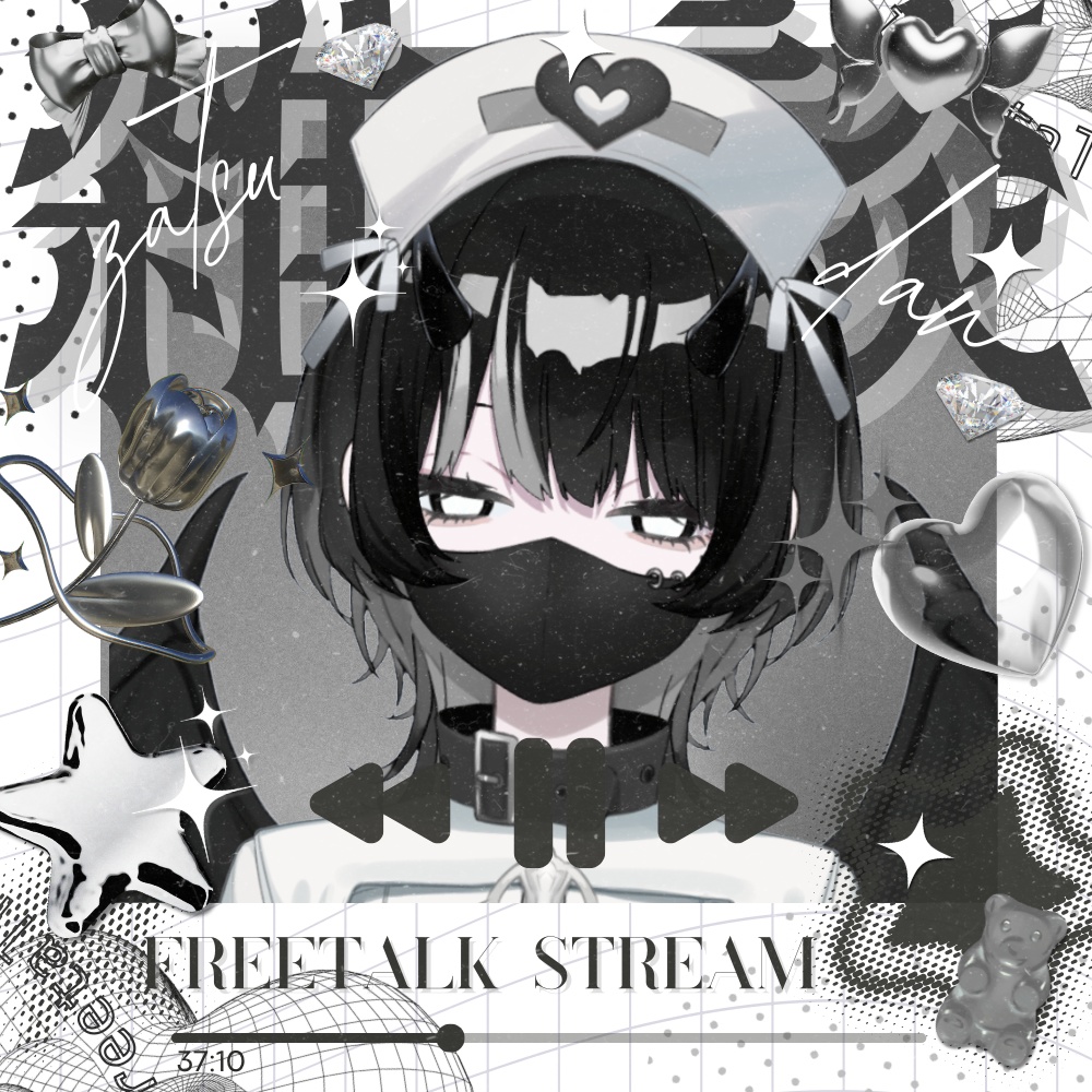 【サムネ素材】雑談サムネイル【Vtuber】