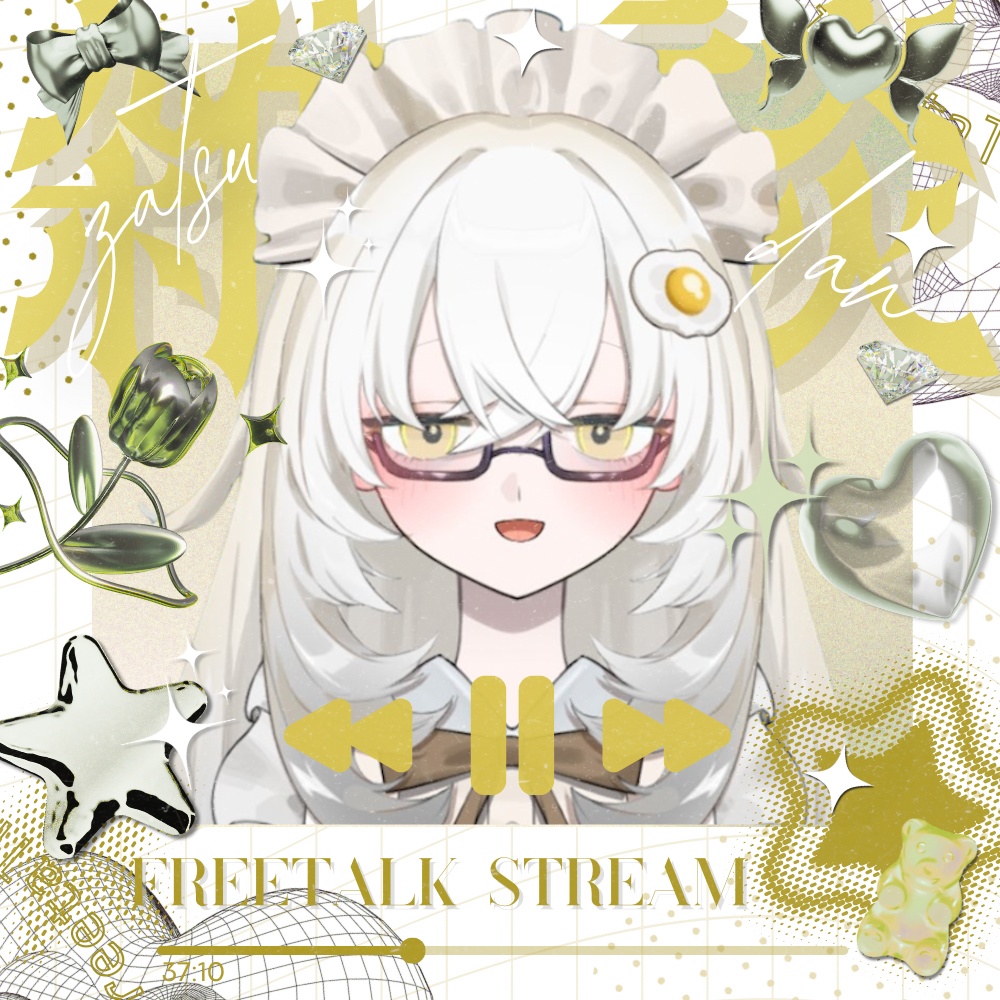 【サムネ素材】雑談サムネイル【Vtuber】