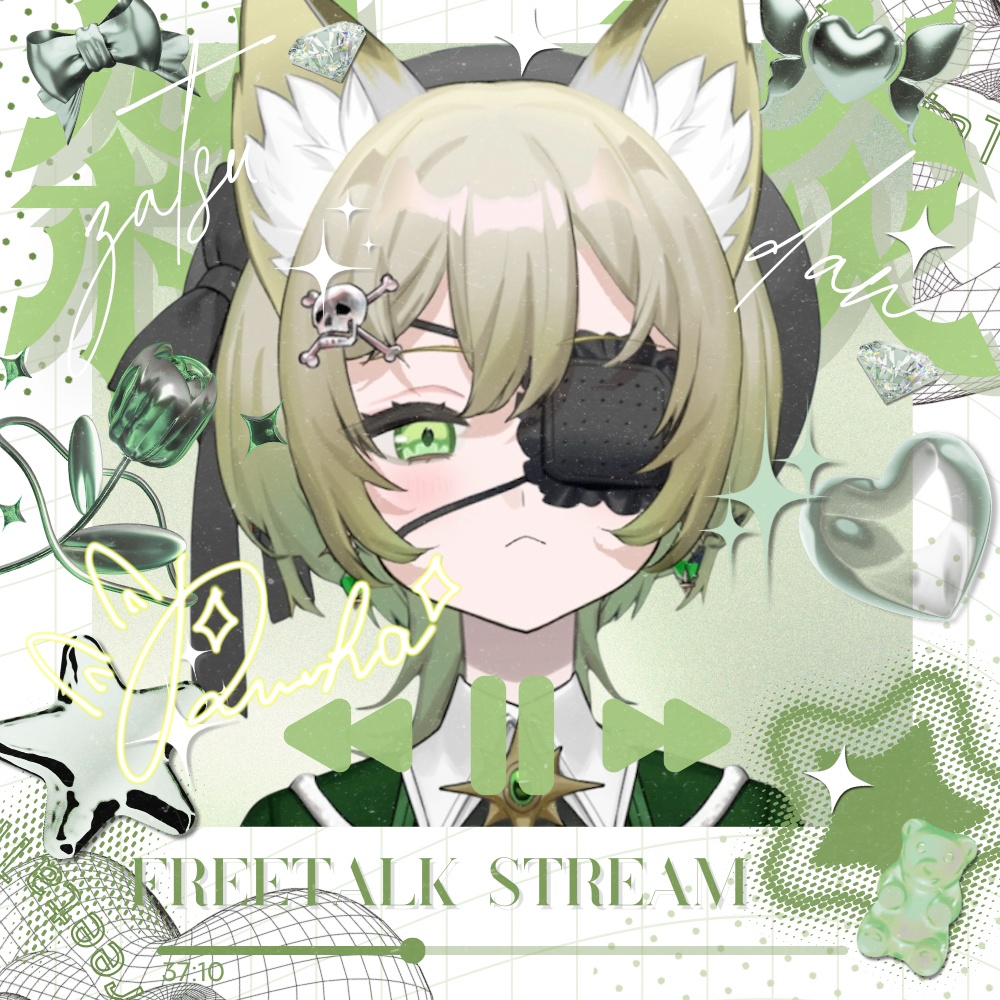 【サムネ素材】雑談サムネイル【Vtuber】