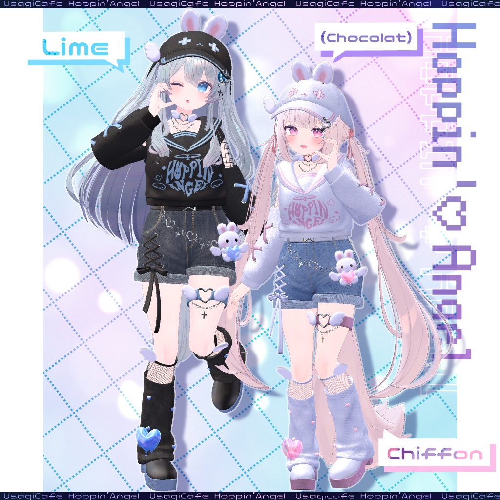 【キプフェル&まめひなた追加!】🐰ʚHoppin'♡Angelɞ🐰 -10Avatar-