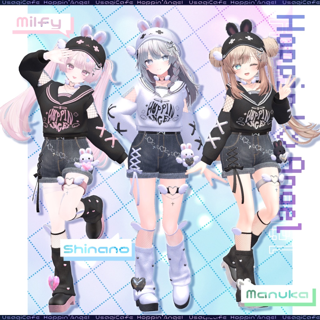 【キプフェル&まめひなた追加!】🐰ʚHoppin'♡Angelɞ🐰 -10Avatar-
