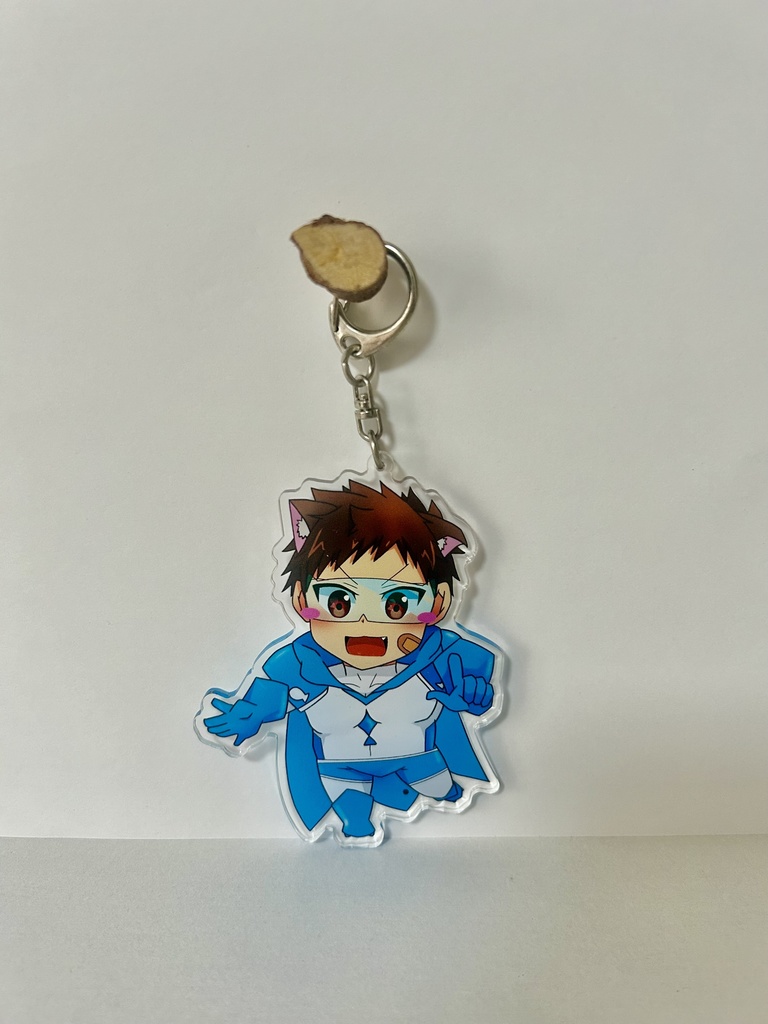 どこでも一緒!ぬこヒーロー〈アクリルキーホルダー〉