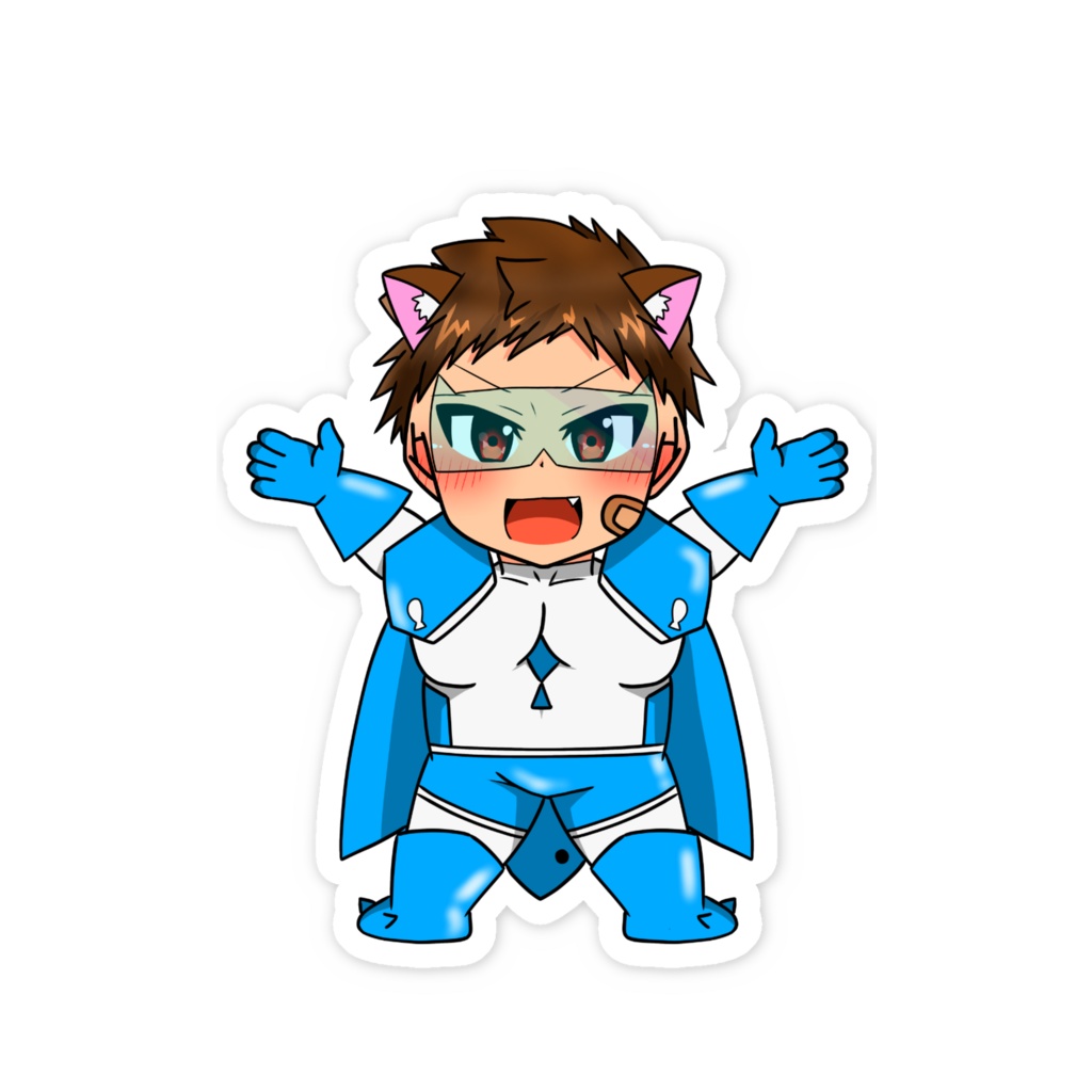 ペタッと!ぬこヒーロー〈ステッカー〉