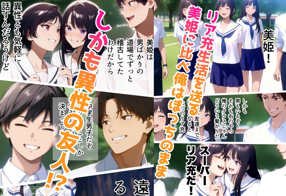 女子高生に蹴られるだけエピソード0 青春美姫と思春期巧也 booth版おまけCG付き