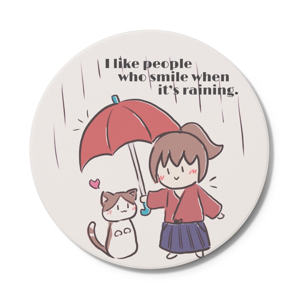 雨の日におうちでゆっくり作業するためのコースター
