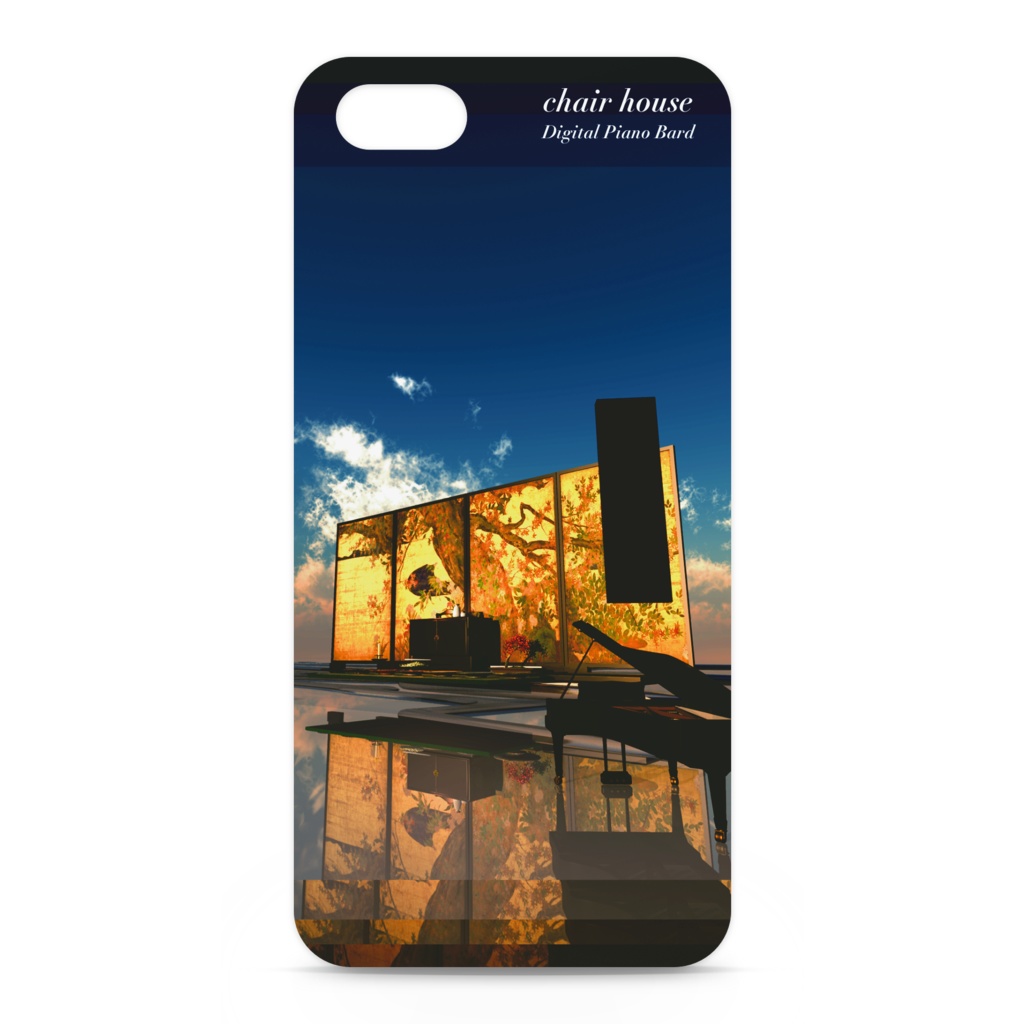 モノリスなピアノ chair house iPhone Cover