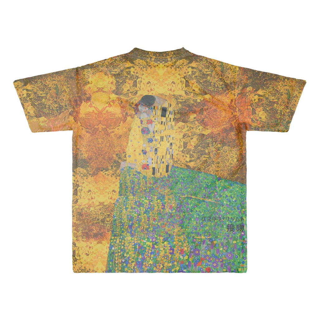 クリムト-接吻-アートTシャツ
