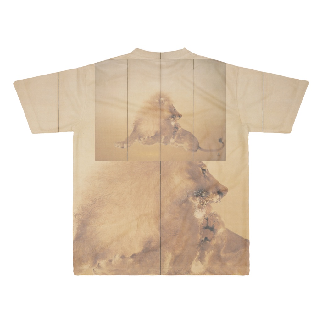 竹内栖鳳 - 金獅 - アートTシャツ