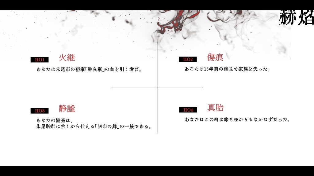 【CoCシナリオ】赫焔【SPLL:E191553】