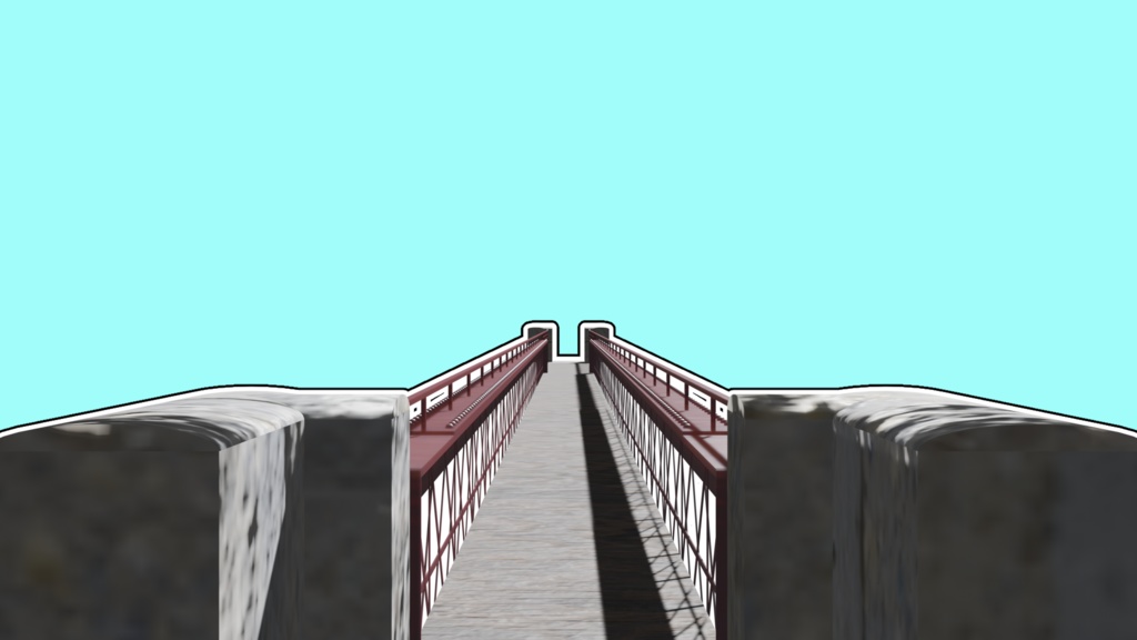 【Blender】サンパブロ橋/The bridge of Puente de San Pablo