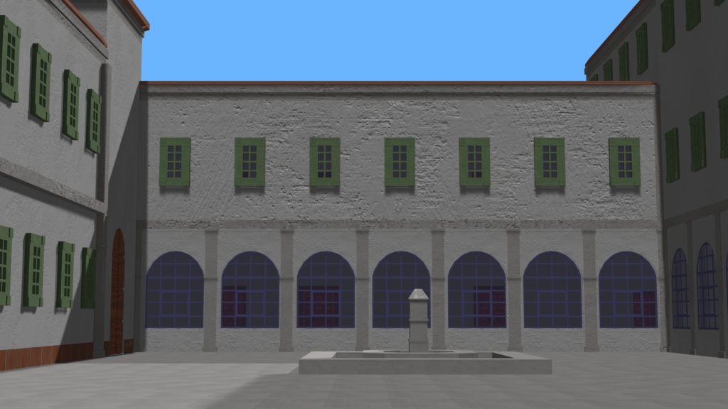 【Blender】時告げ砦/TheTimeTellingFortress