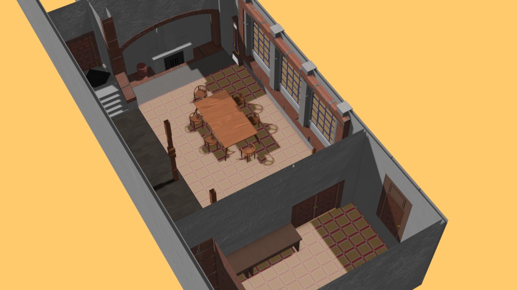 【Blender】時告げ砦/TheTimeTellingFortress