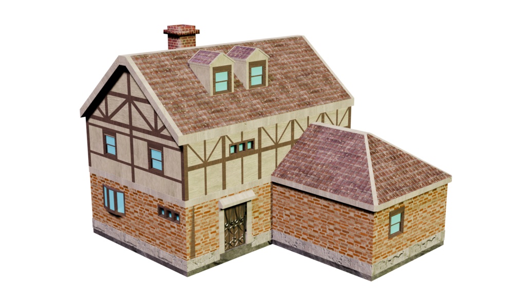 【Blender】家(三回改築後)/4th House(MF2/MR2)