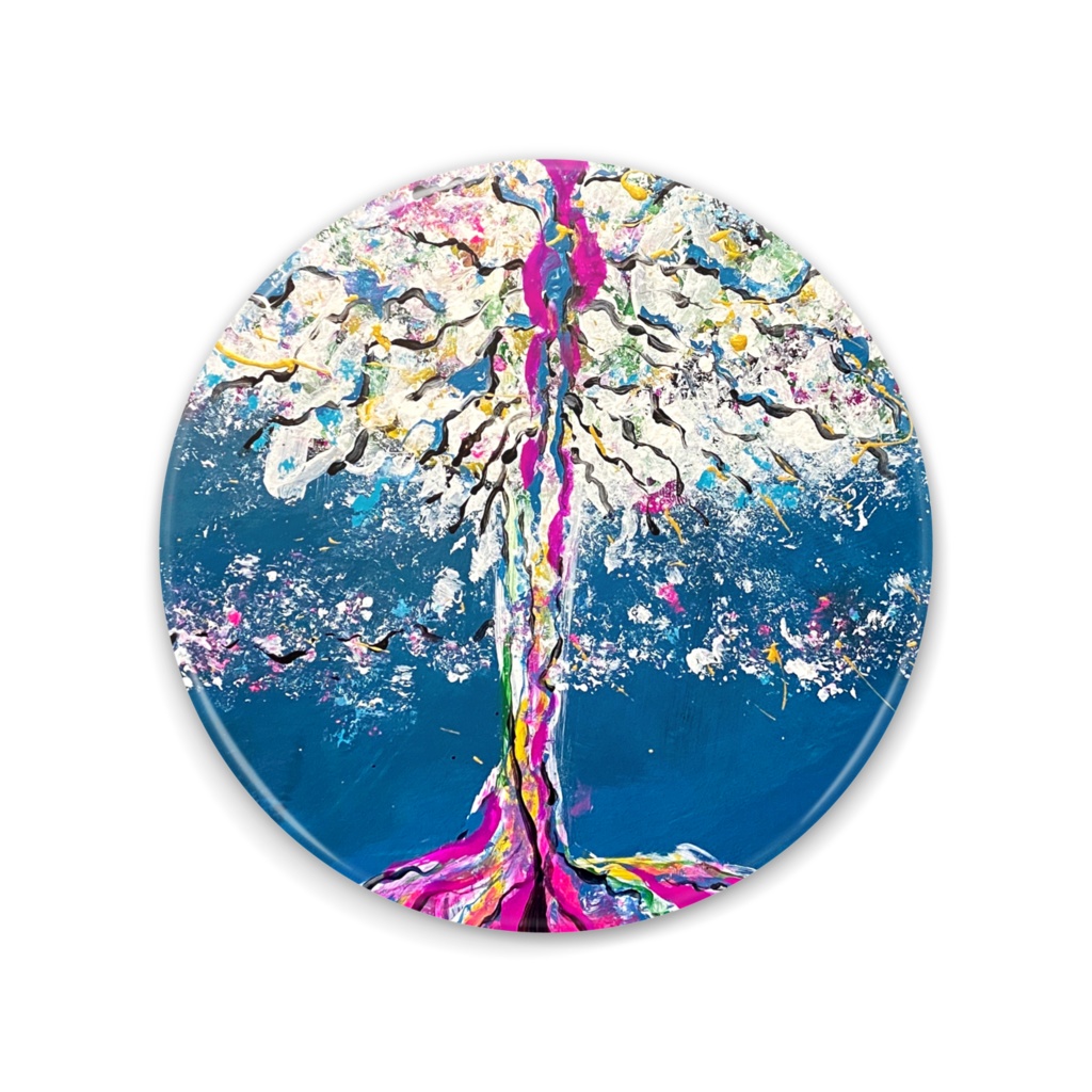 缶ミラー「泣き虫の木」