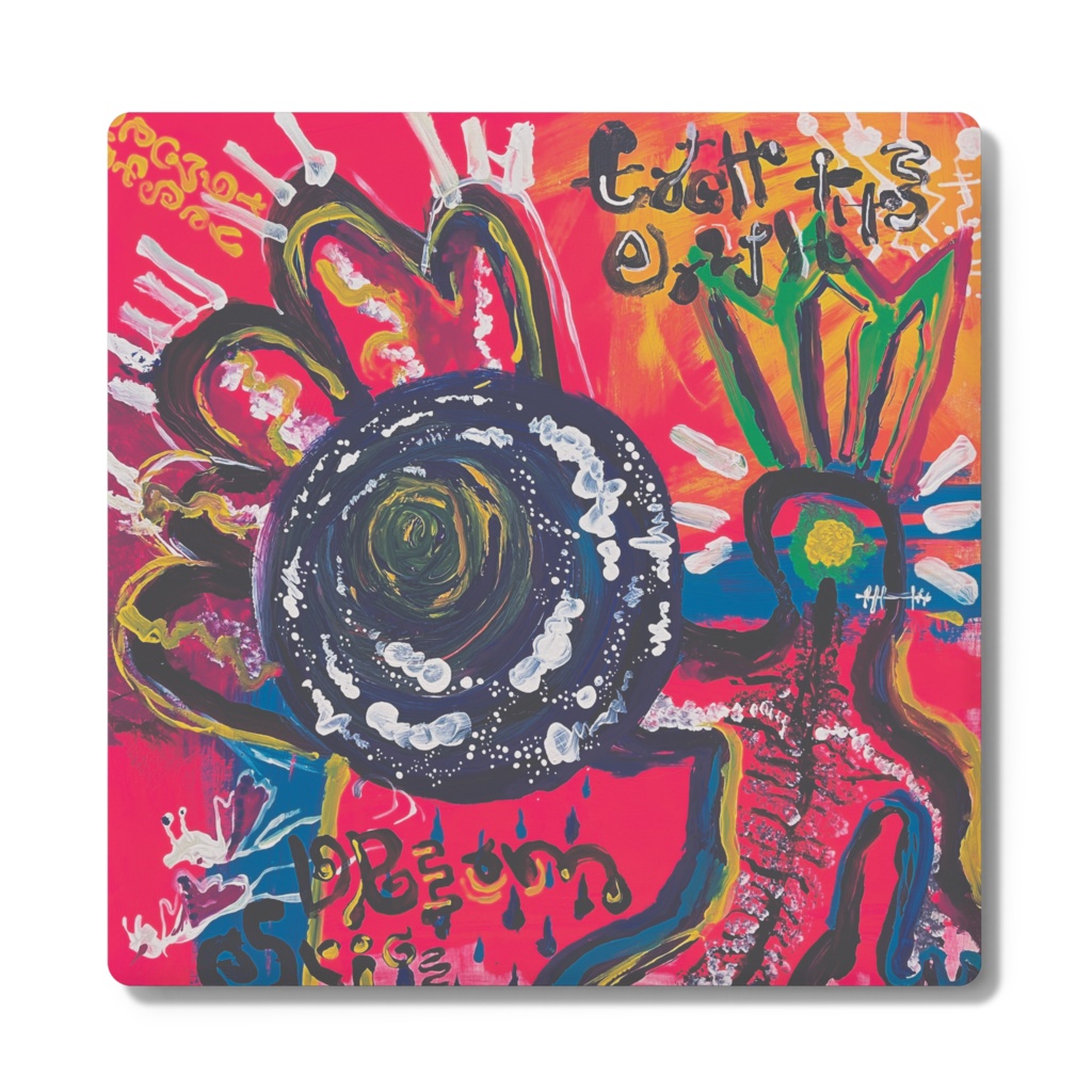 パリ展示作品「CATCH THE EARTH」白雲石コースター