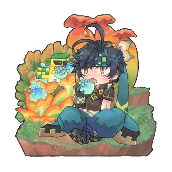 キィニチ&アハウ アクリルスタンド、スマホホルダー