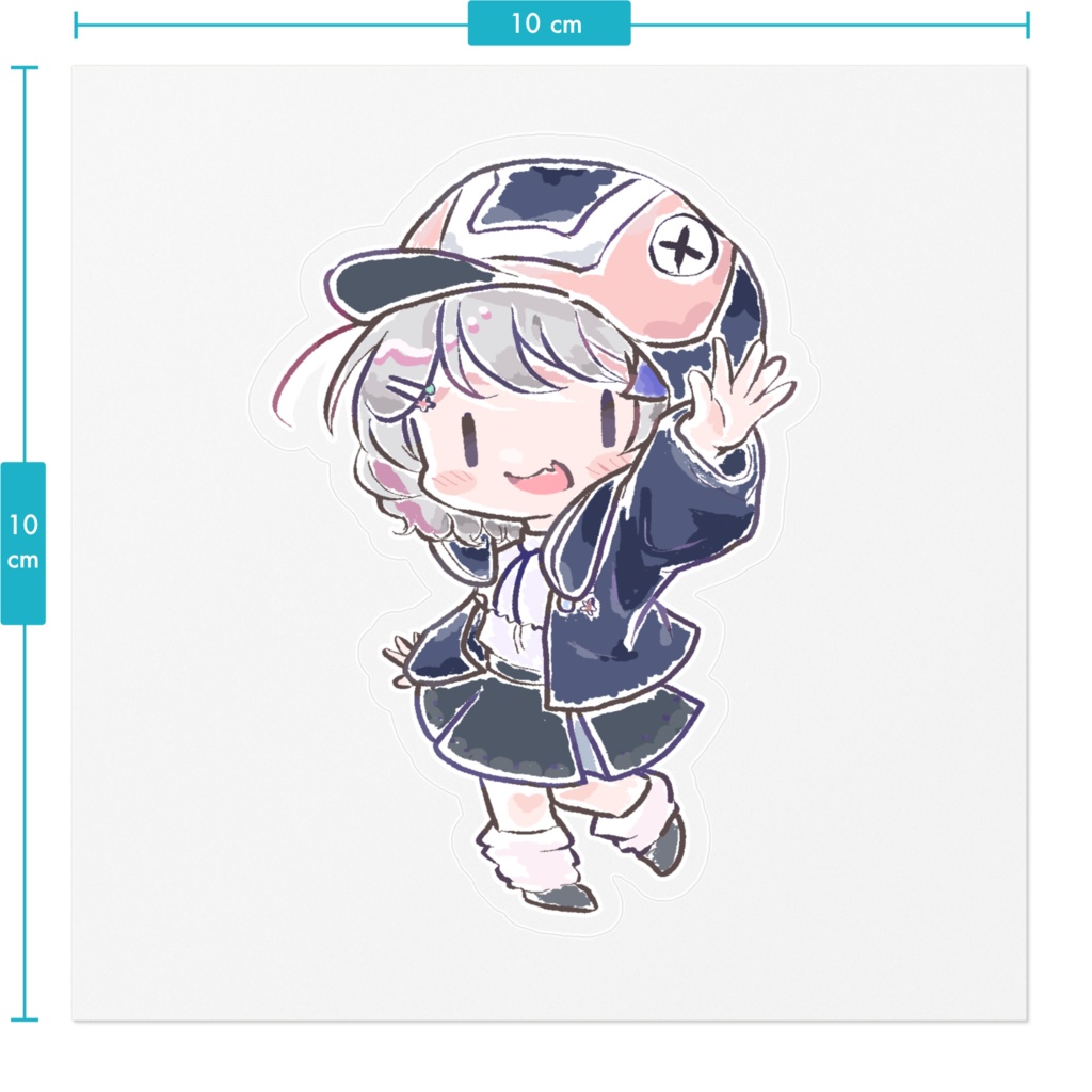 【クリア】まいとり2周年ステッカー【七梨ヒトデ】