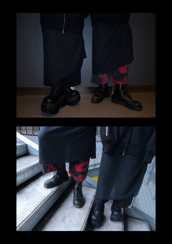 【TIE-DYERED】NARASAKI ORIGINAL -LIMITED EDITION- TRIVAL SKIRT TROUSERS