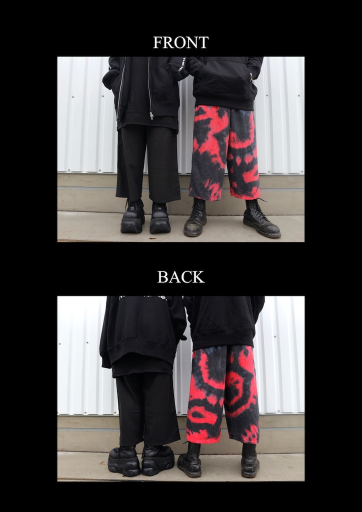 【TIE-DYERED】NARASAKI ORIGINAL -LIMITED EDITION- TRIVAL SKIRT TROUSERS