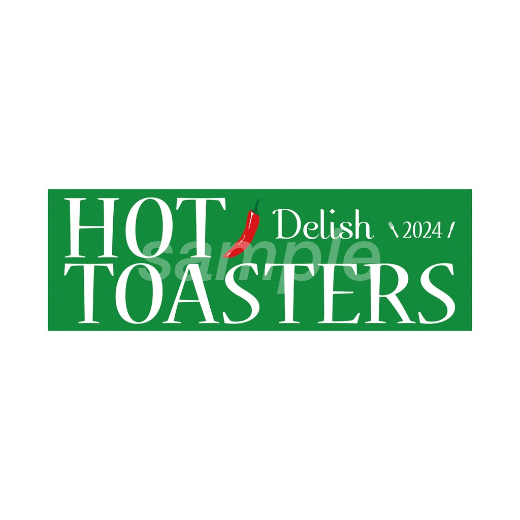 HOT TOASTERS  DELISH T SHIRTS WITH STICKER