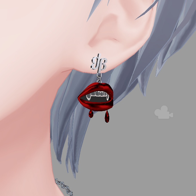【VRC想定】Vampi ピアス