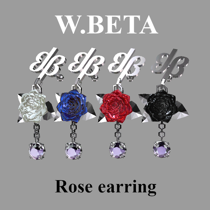 【VRC想定】Rose earring
