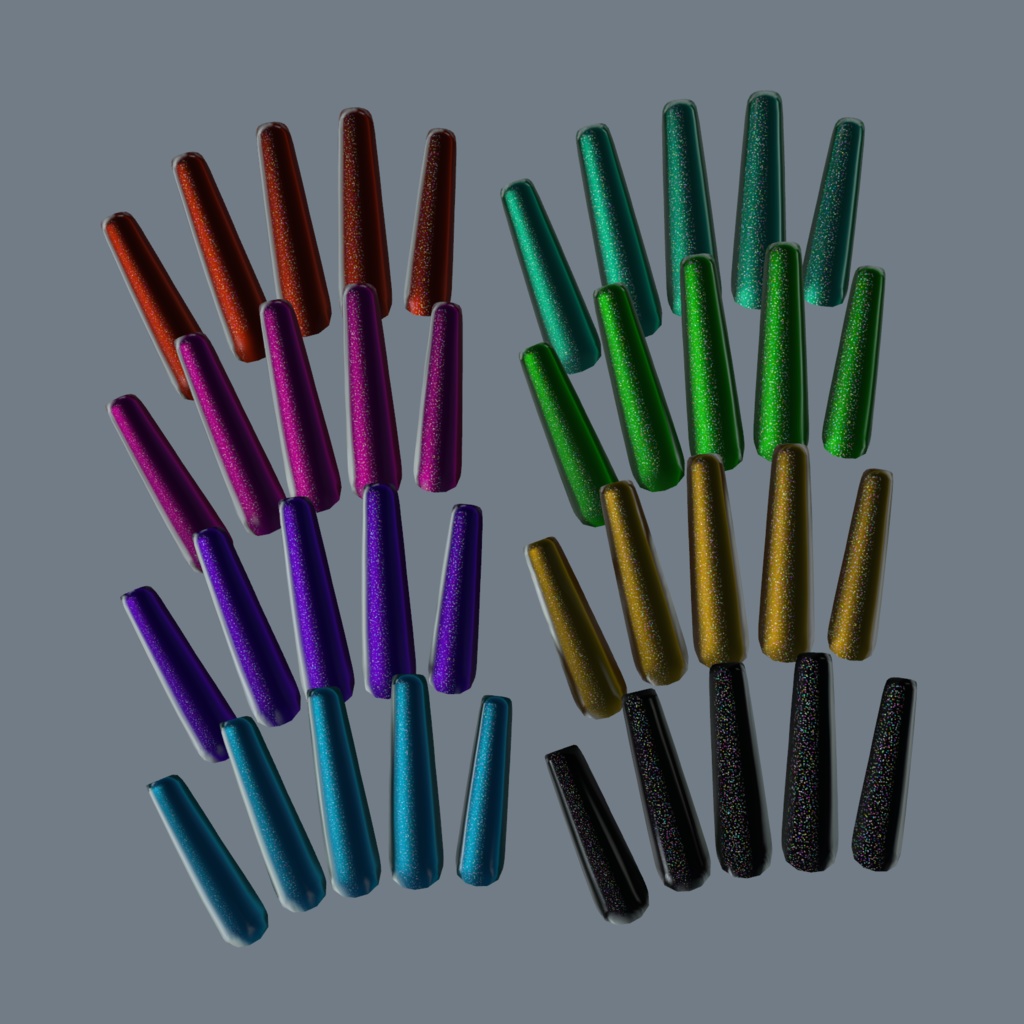 【全13アバター対応】Long nail