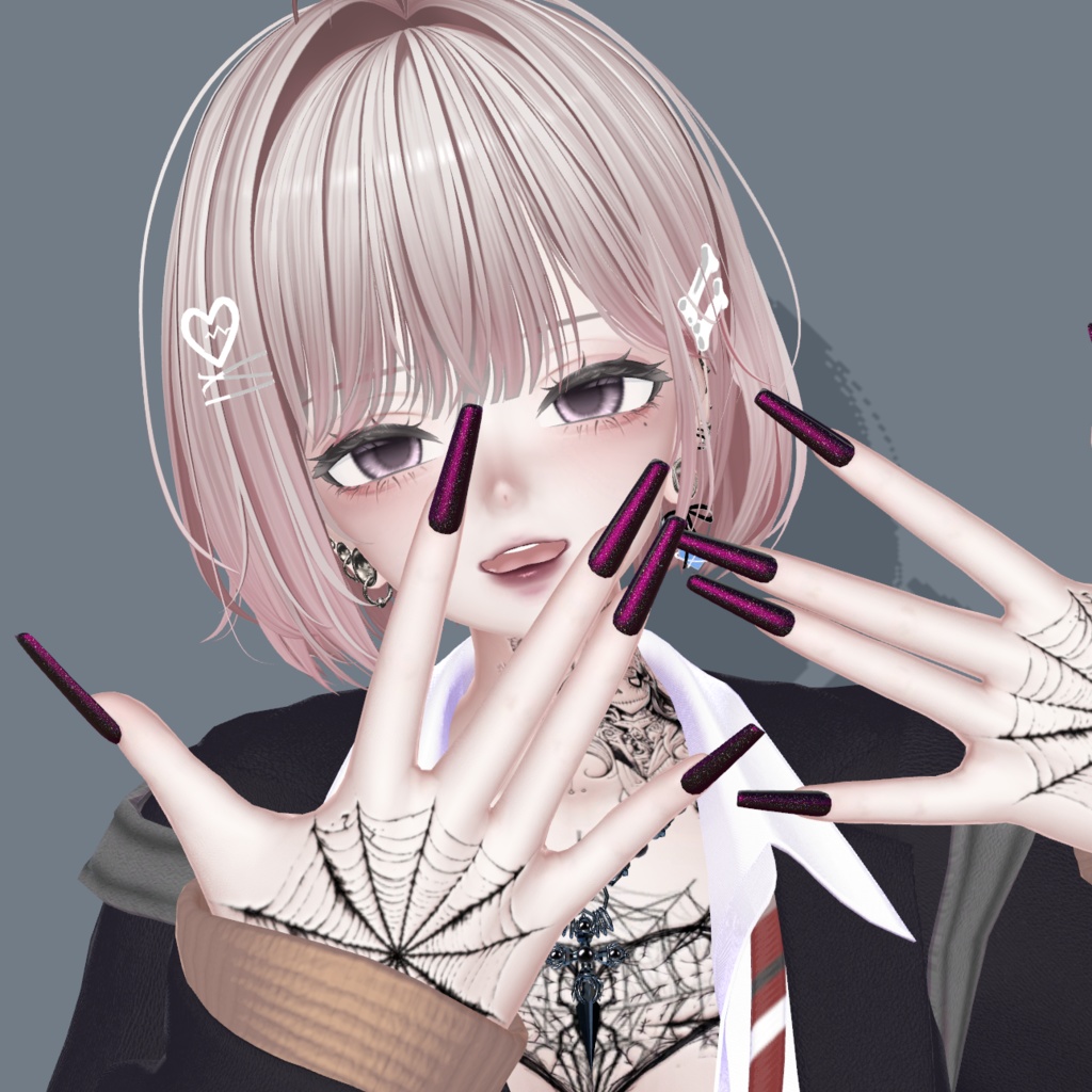 【全13アバター対応】Long nail