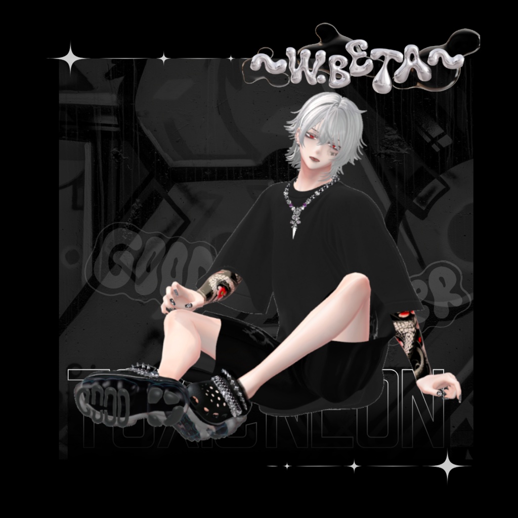 【15アバター対応】Toxic Neon Clogs