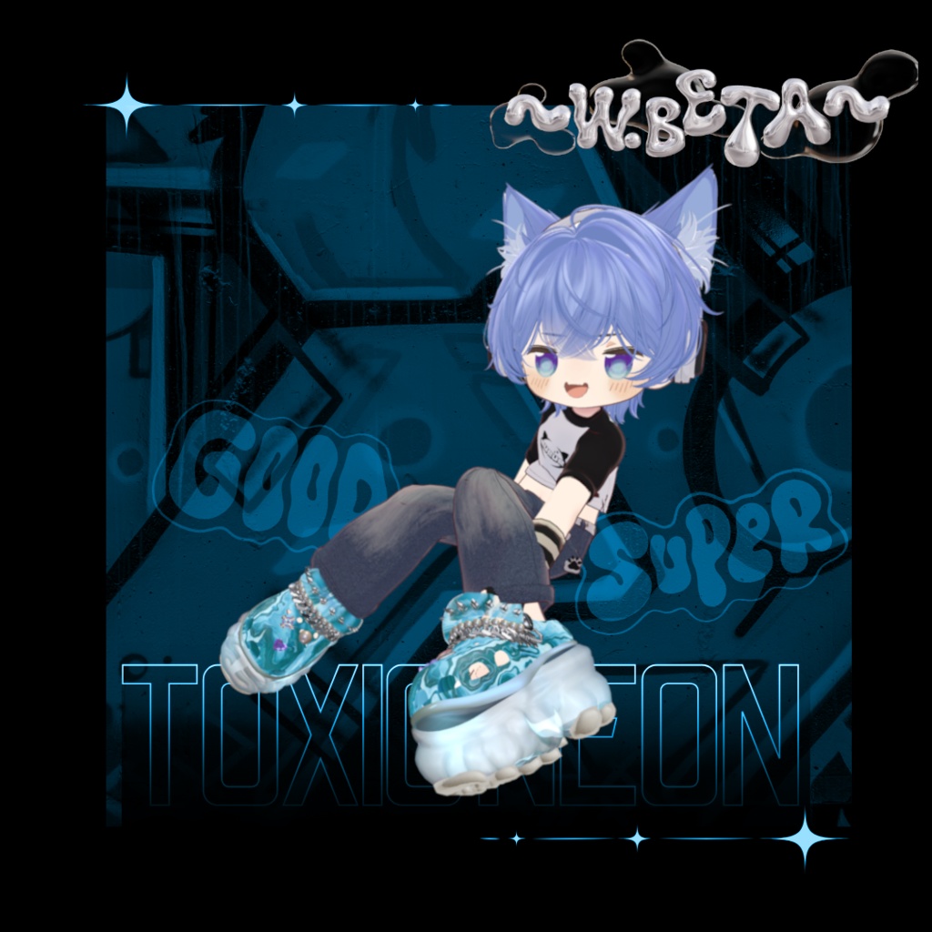 【15アバター対応】Toxic Neon Clogs