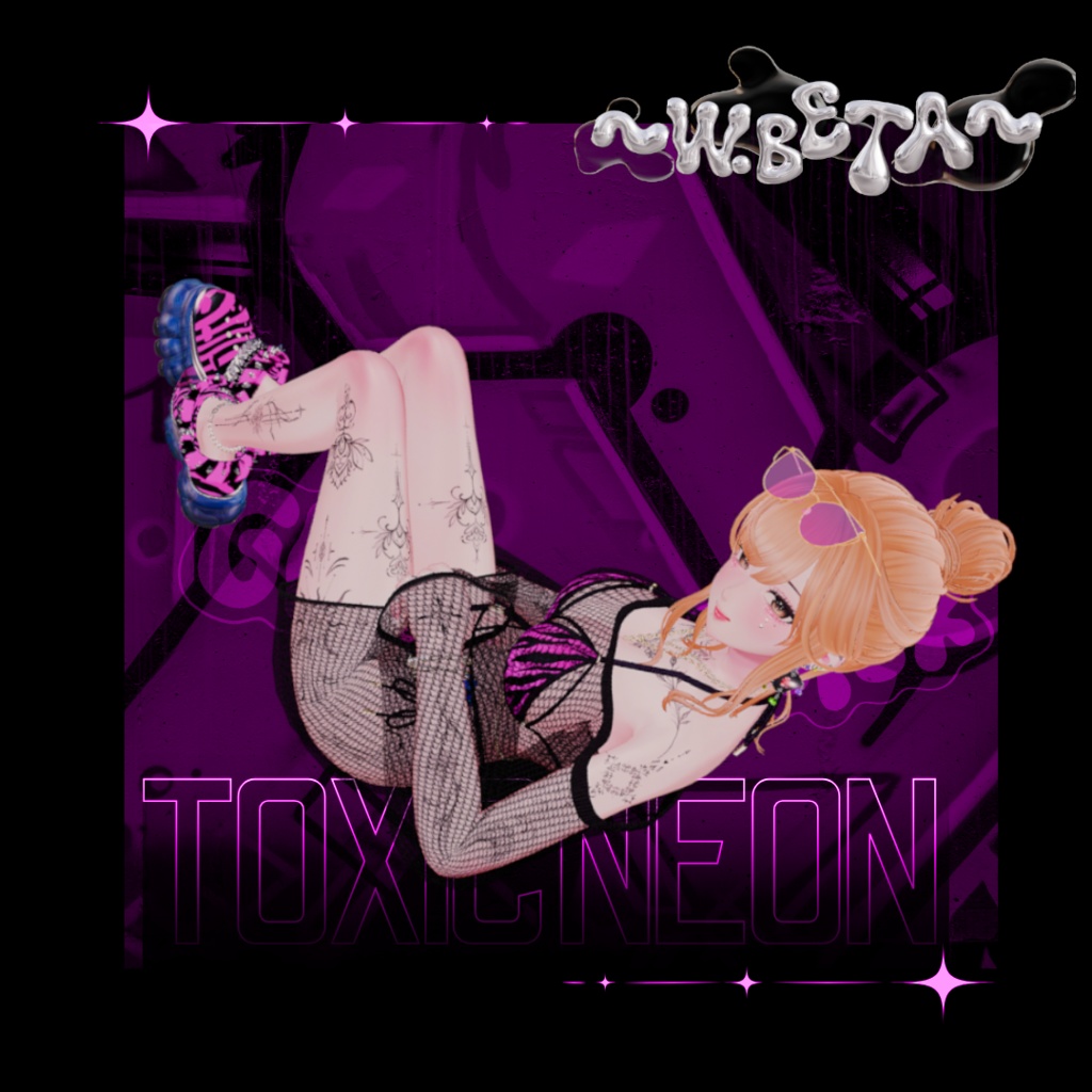 【15アバター対応】Toxic Neon Clogs