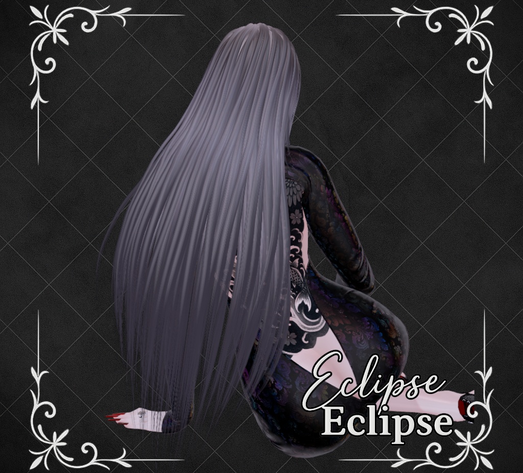 【販売記念300円OFF VRC ヘアモデル】9アバター対応 -Eclipse-