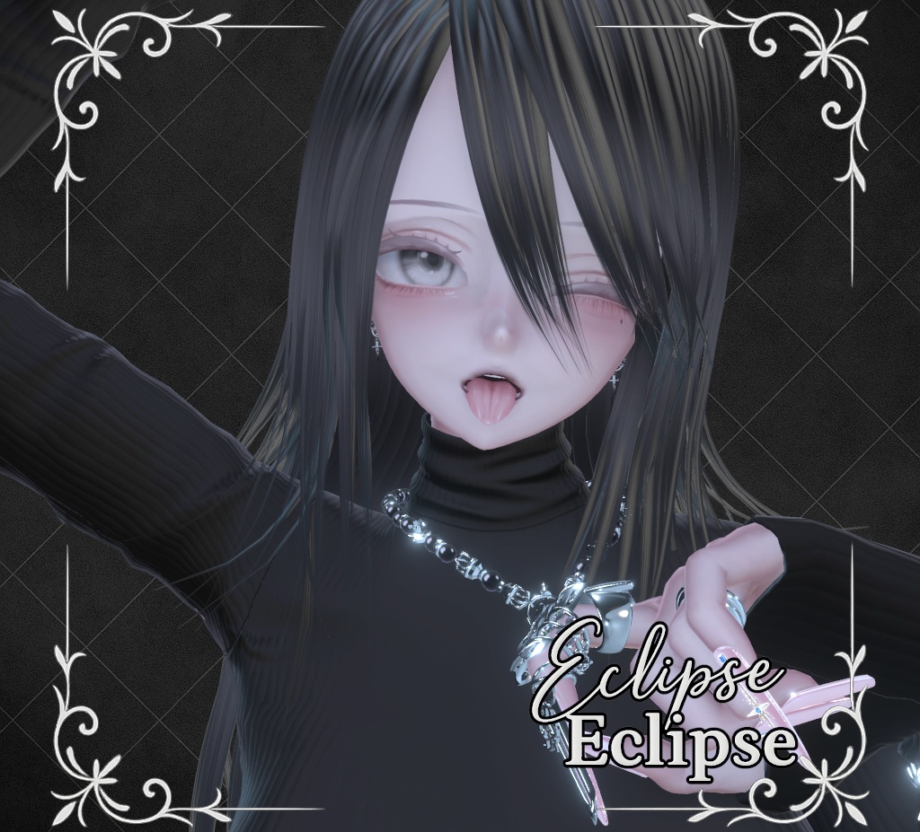 【販売記念300円OFF VRC ヘアモデル】9アバター対応 -Eclipse-