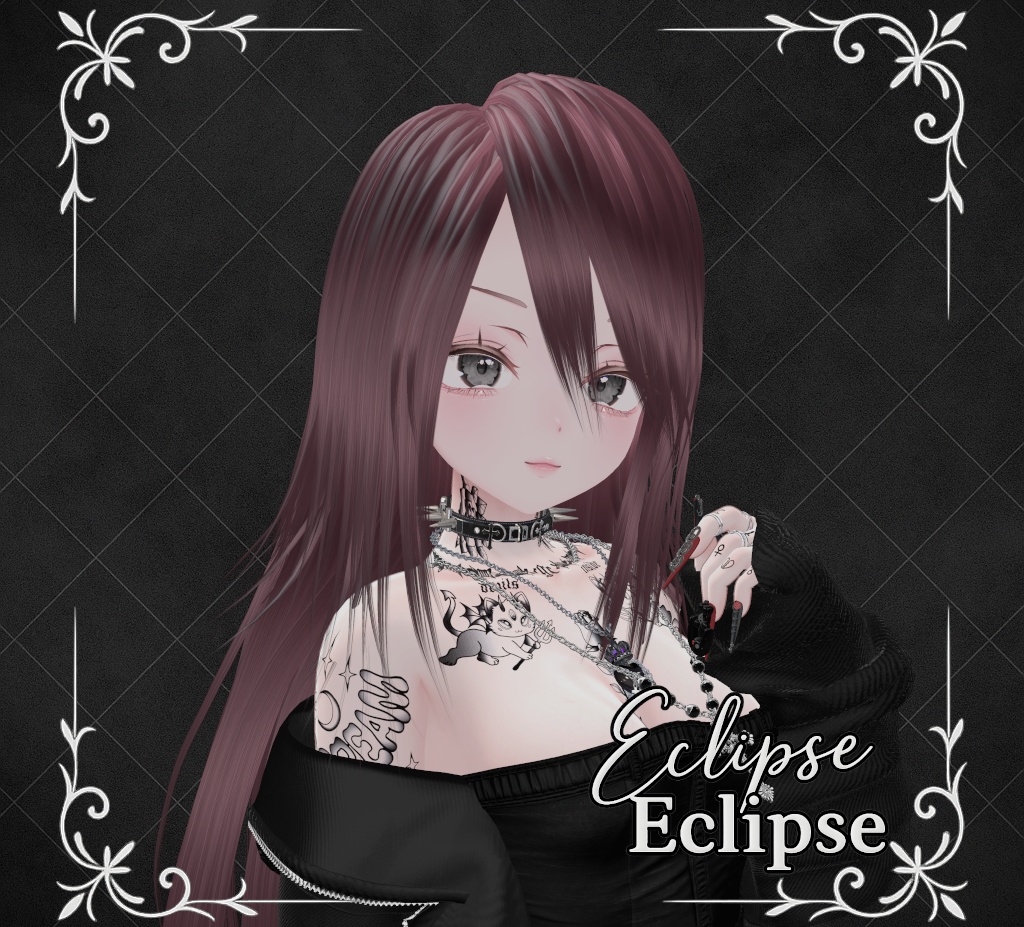 【販売記念300円OFF VRC ヘアモデル】9アバター対応 -Eclipse-