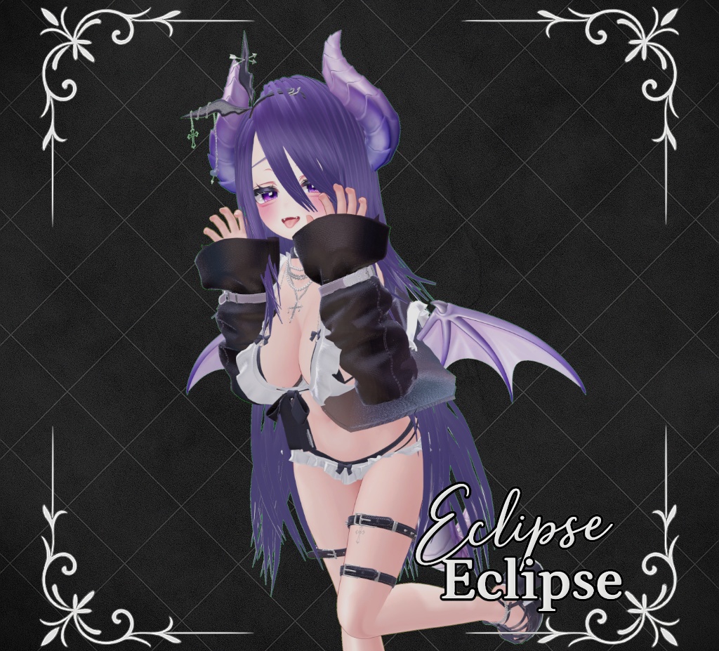 【販売記念300円OFF VRC ヘアモデル】9アバター対応 -Eclipse-