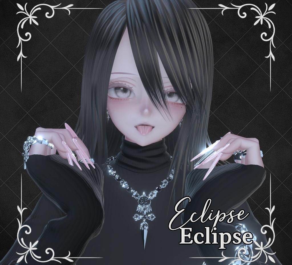 【販売記念300円OFF VRC ヘアモデル】9アバター対応 -Eclipse-