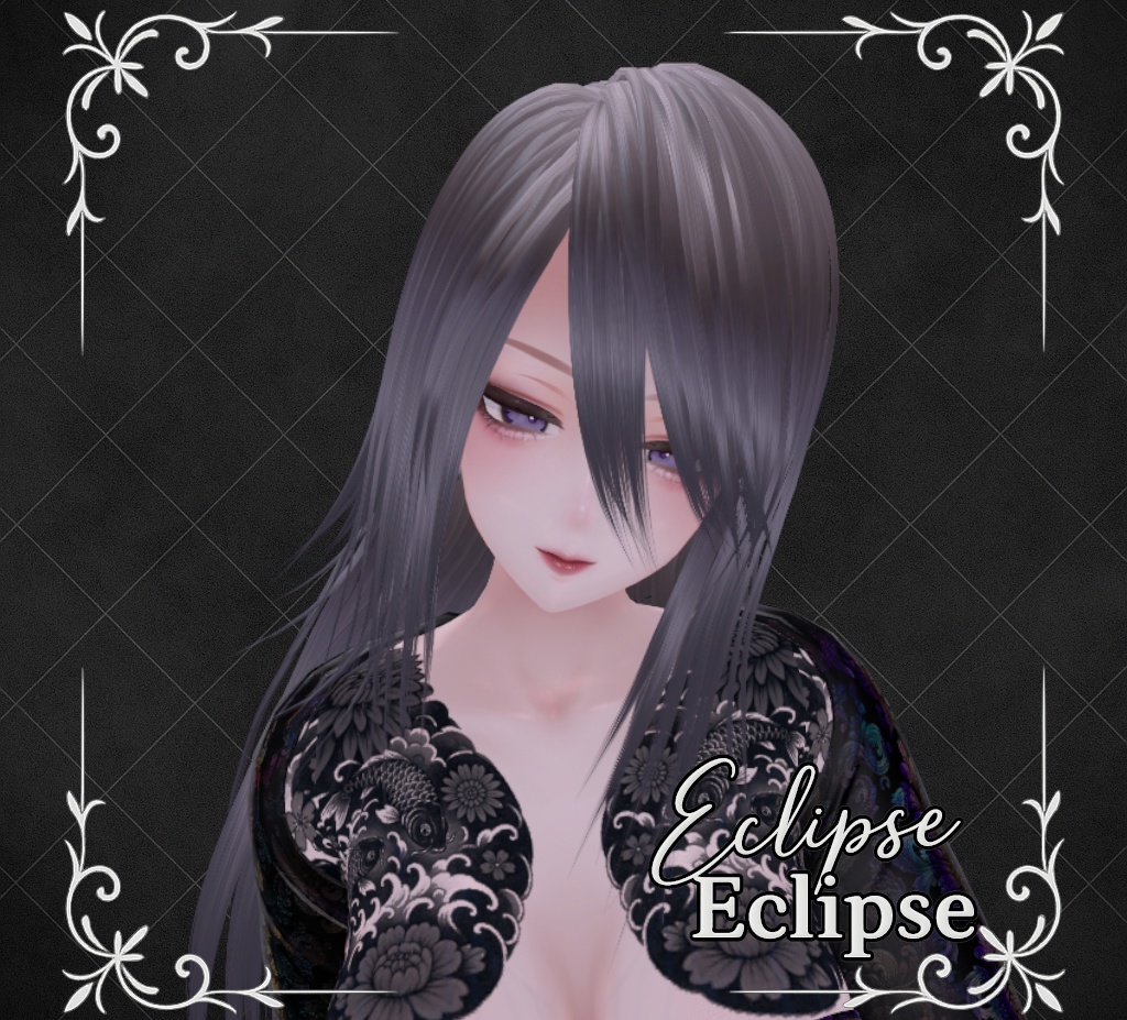 【販売記念300円OFF VRC ヘアモデル】9アバター対応 -Eclipse-