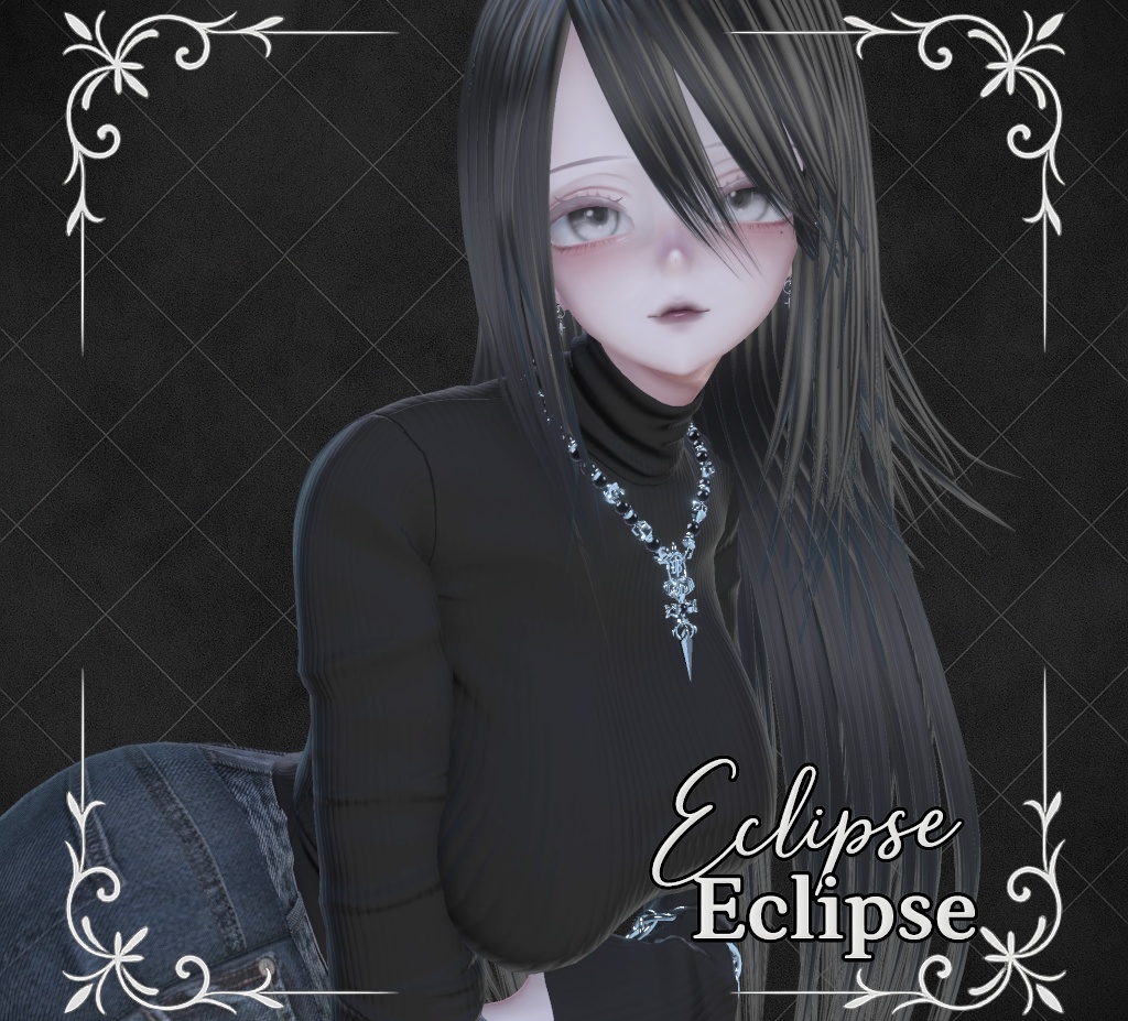 【販売記念300円OFF VRC ヘアモデル】9アバター対応 -Eclipse-