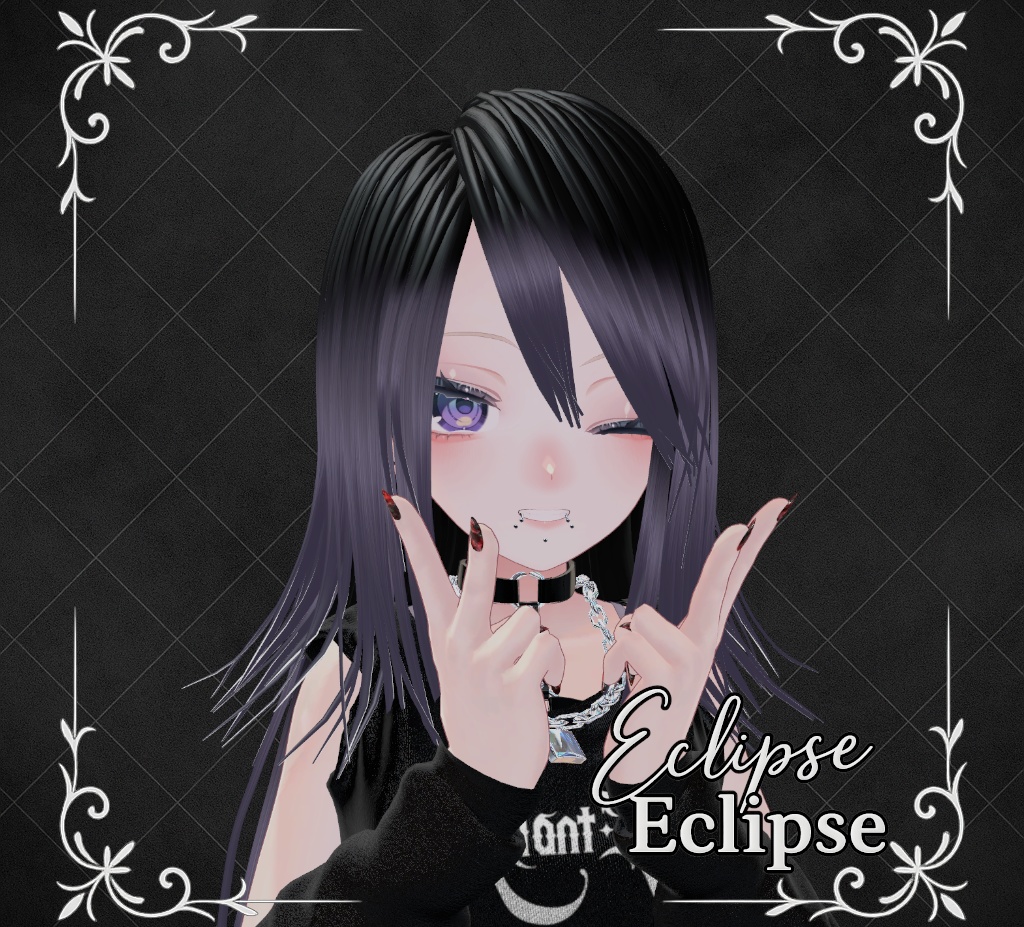 【販売記念300円OFF VRC ヘアモデル】9アバター対応 -Eclipse-