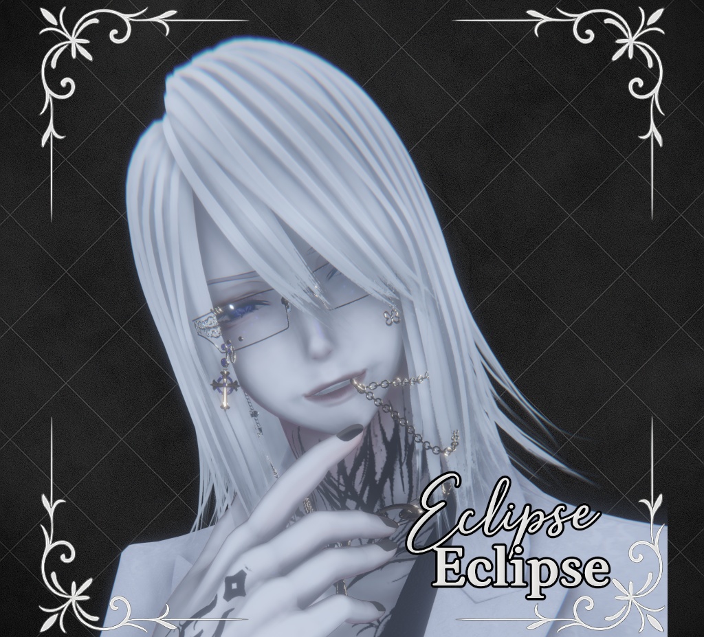 【販売記念300円OFF VRC ヘアモデル】9アバター対応 -Eclipse-