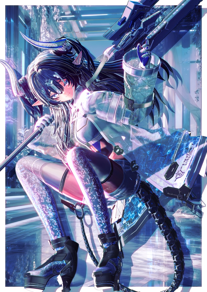 200円引き 髪型+角 シェイプキー63種類 10アバター対応 Lilith Empress
