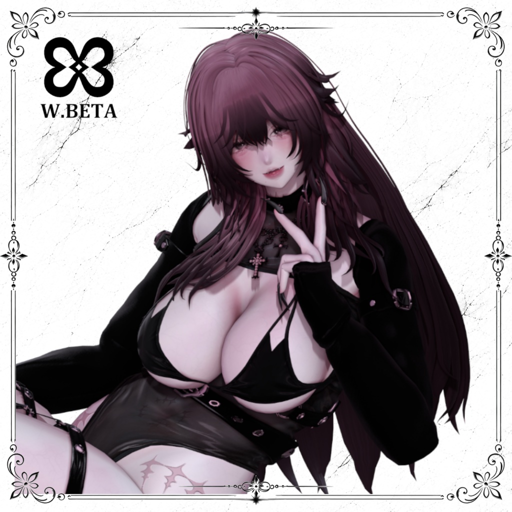 200円引き 髪型+角 シェイプキー63種類 10アバター対応 Lilith Empress