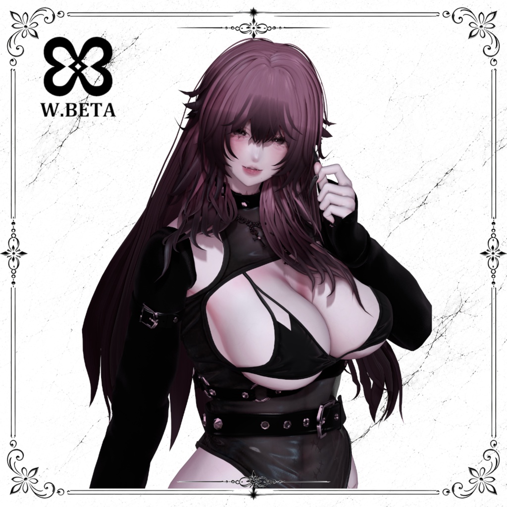200円引き 髪型+角 シェイプキー63種類 10アバター対応 Lilith Empress