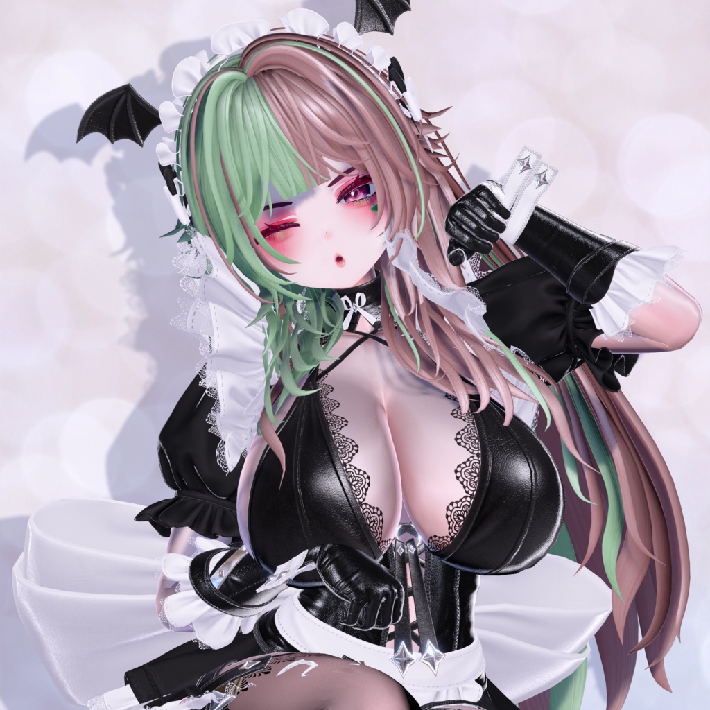 200円引き 髪型+角 シェイプキー63種類 10アバター対応 Lilith Empress