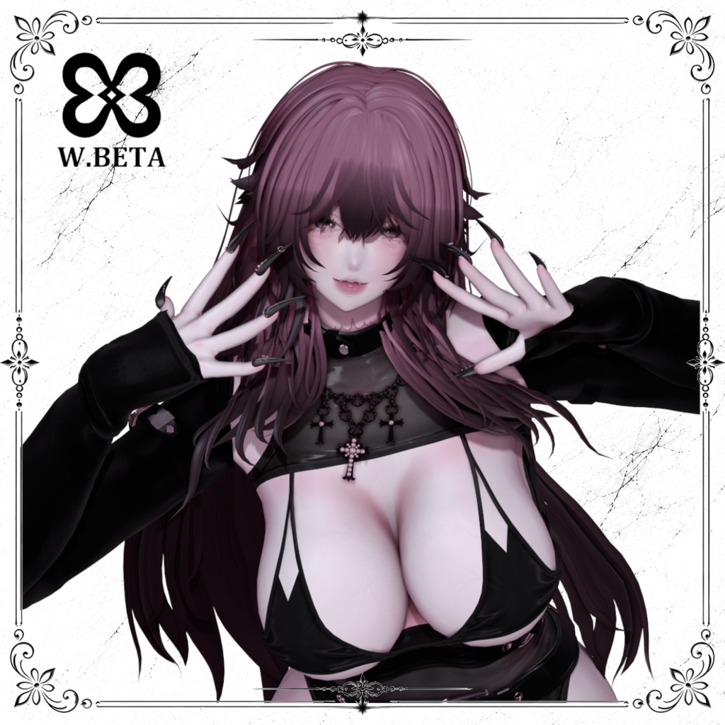 200円引き 髪型+角 シェイプキー63種類 10アバター対応 Lilith Empress