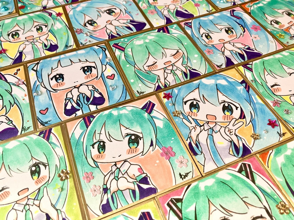 ランダム豆色紙　初音ミクV2